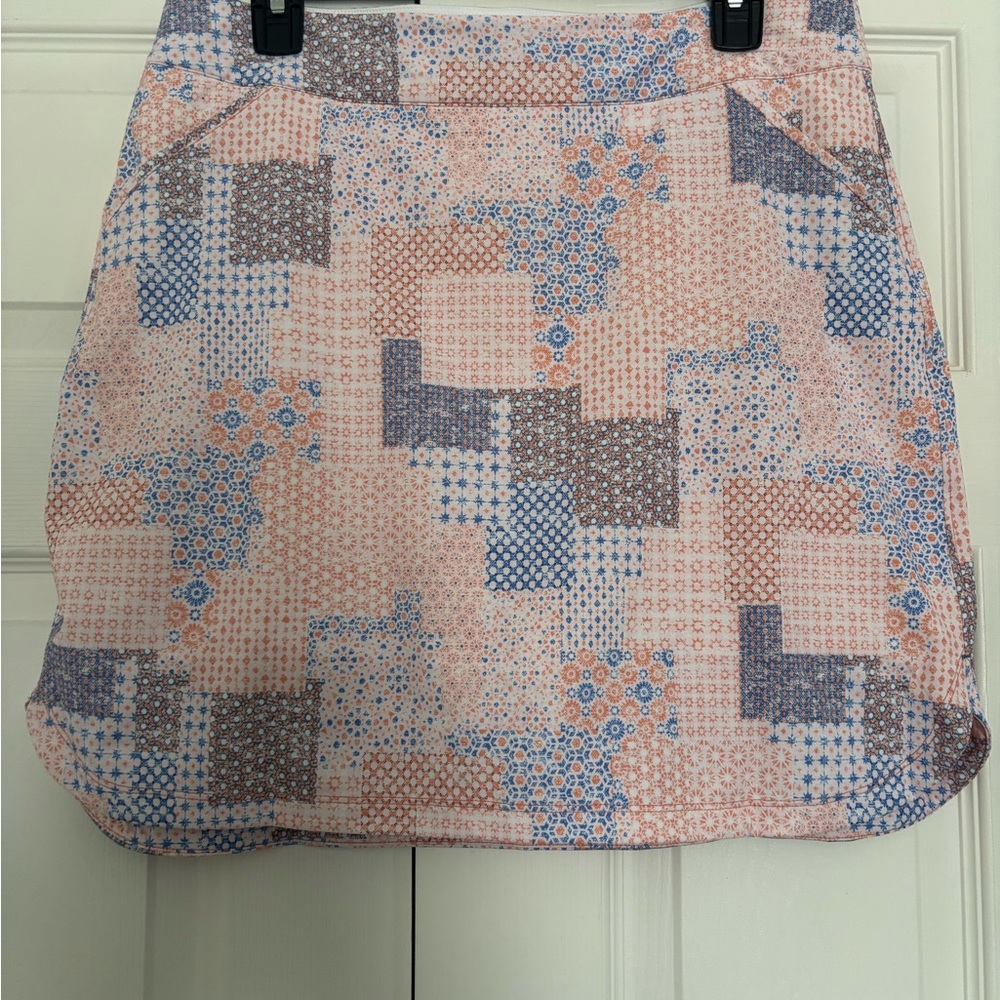 Peter Millar Patchwork Mini Skort Size Xl - image 1